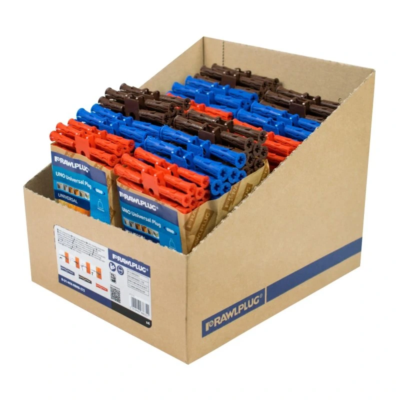 UNO Universal Plug Clips, Red / Brown / Blue